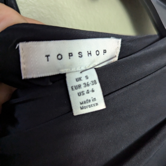 Topshop jersey draped cut out midi dress in black - Picture 3 of 5